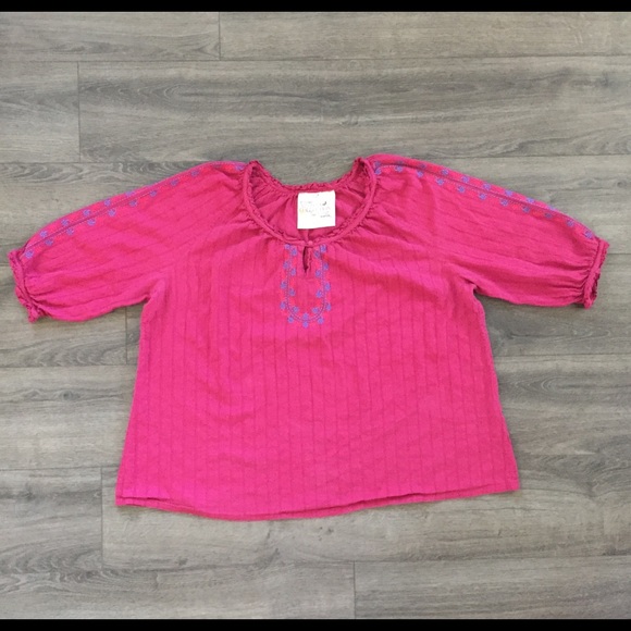 Avenue Artisan Collection Embroidered Pink Top Blouse Plus Size 26/28 - Picture 1 of 11